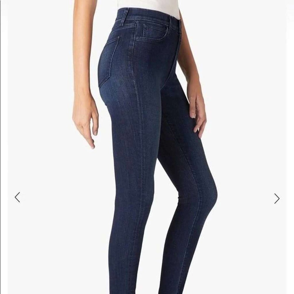 Joes Jeans The Twiggy Tall High Rise‎ Skinny Lupe Dark Wash Raw Hem 31